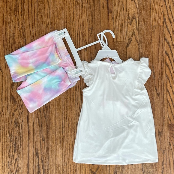 Btween Rainbow Unicorn Girls 24mo Matching Set - Picture 5 of 5